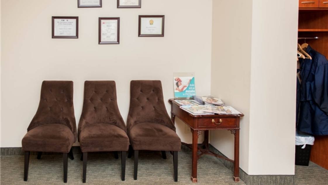 Specialty dental office waiting room