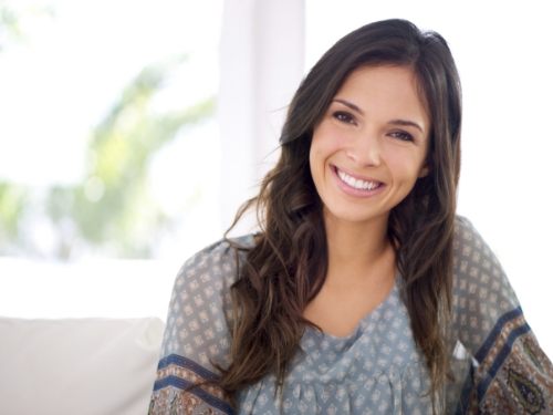 Woman sharing healthy smile